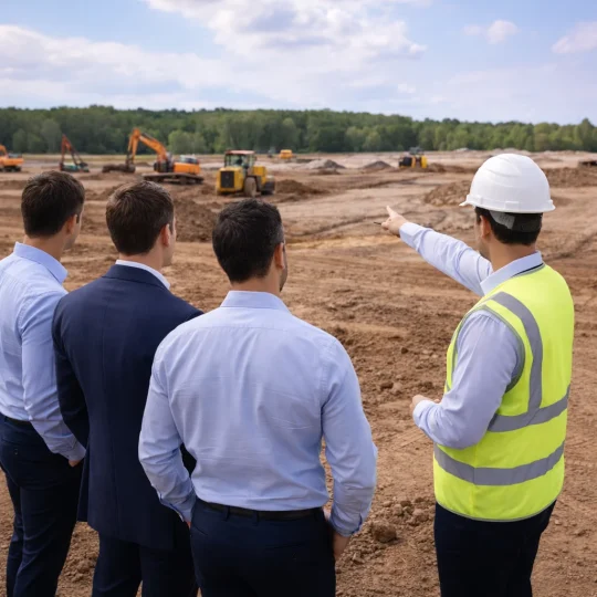 Obra de parcelamento do solo.